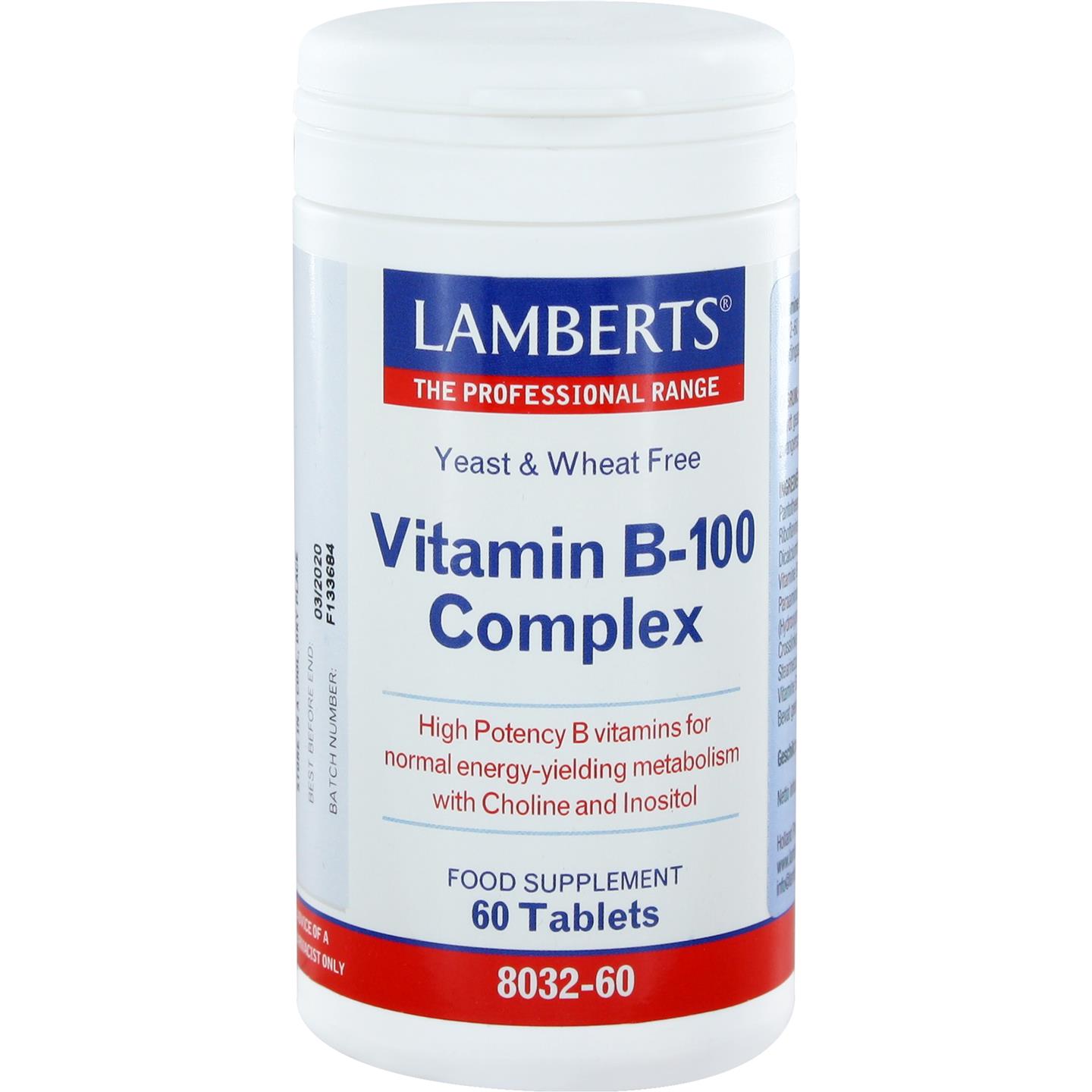 Vitamine B-100 Complex (Lamberts)