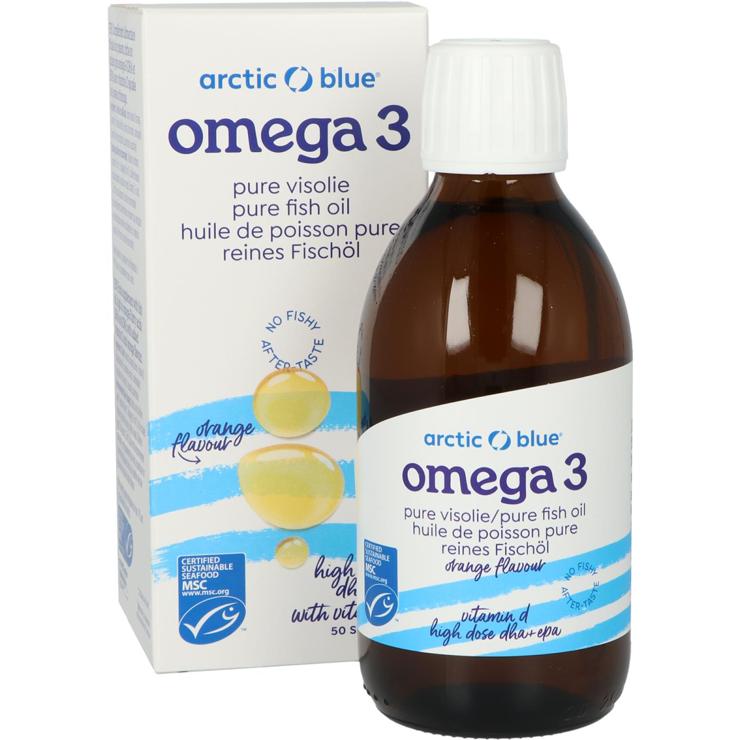 hemel Streven Trojaanse paard Omega 3 Pure Visolie met Vitamine D (Arctic Blue)