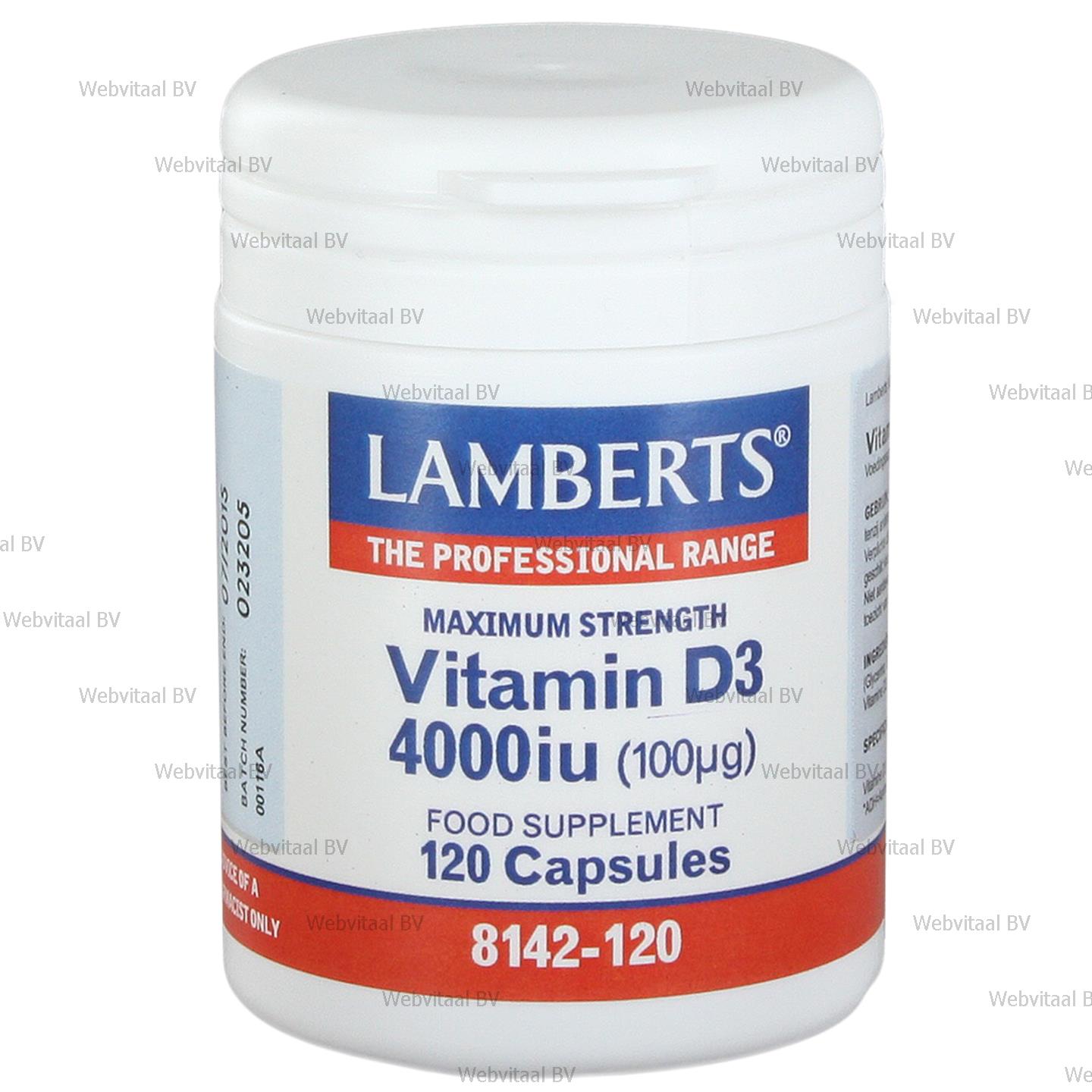 Vitamin 4000 IE 100 mcg (Lamberts)