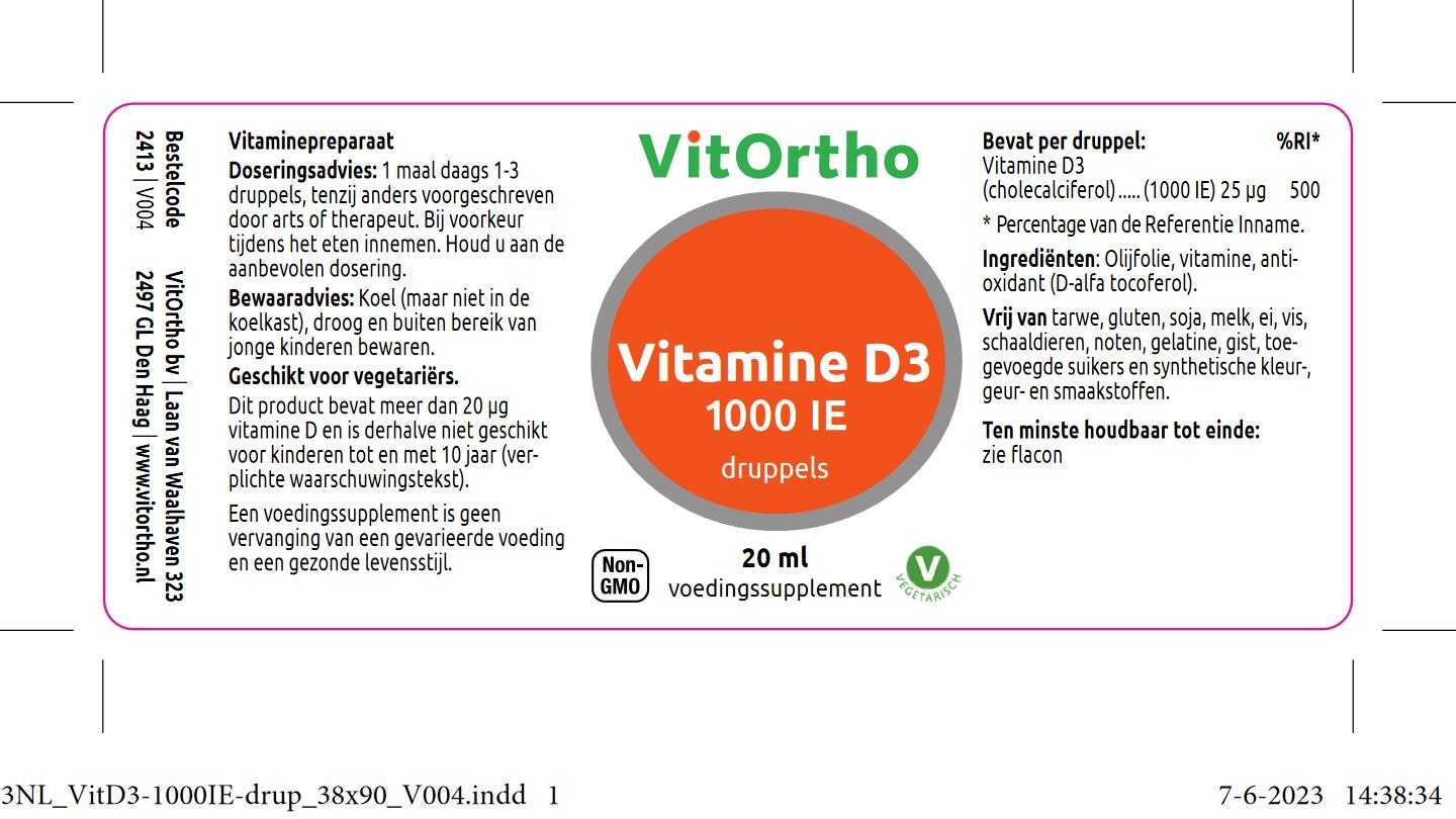 Vitamine D3 1000 IE druppels