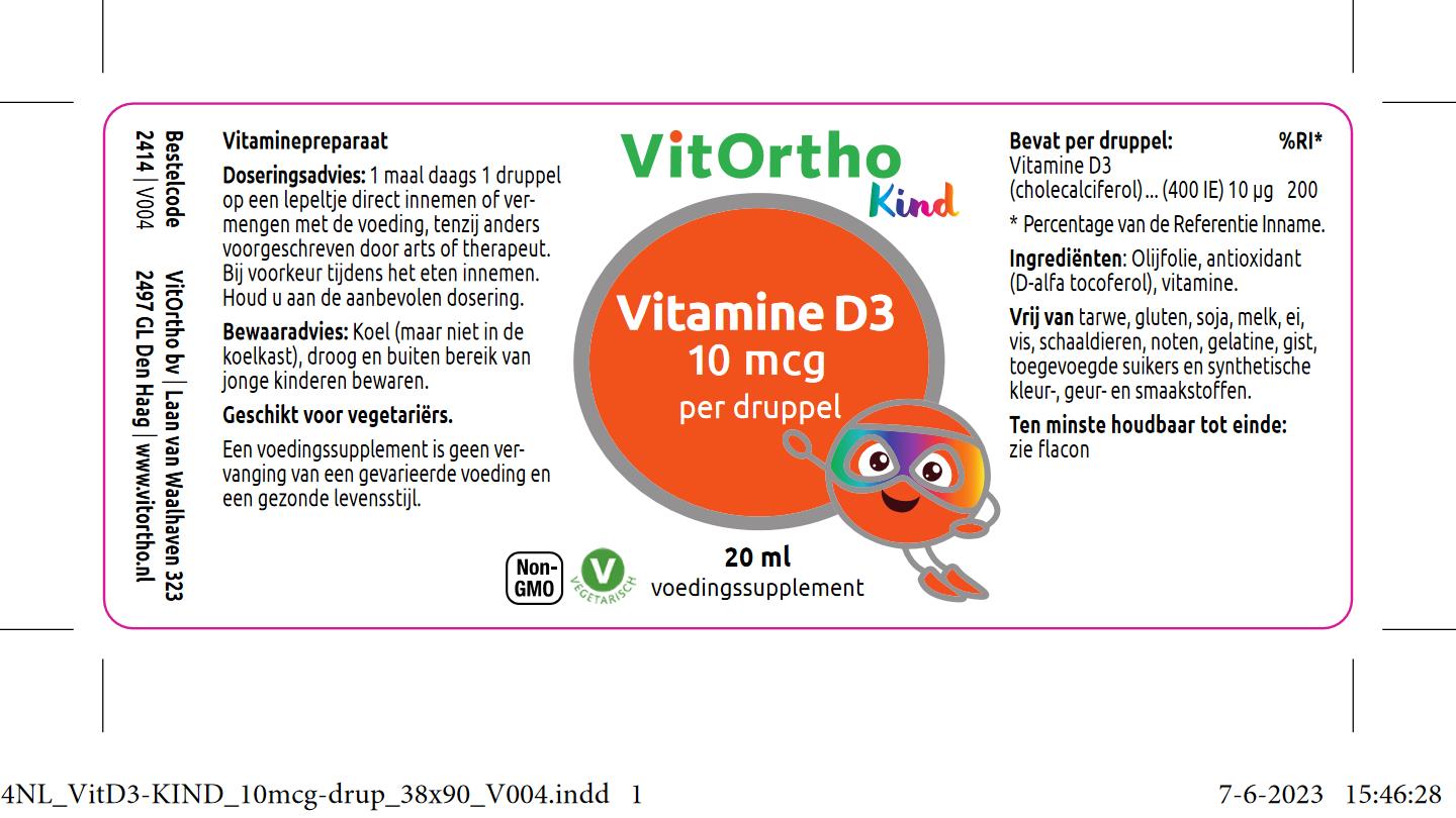 Vitamine D3 10 mcg Kind