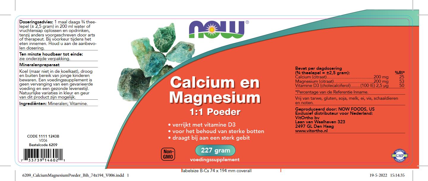 Calcium Magnesium 1:1 Poeder