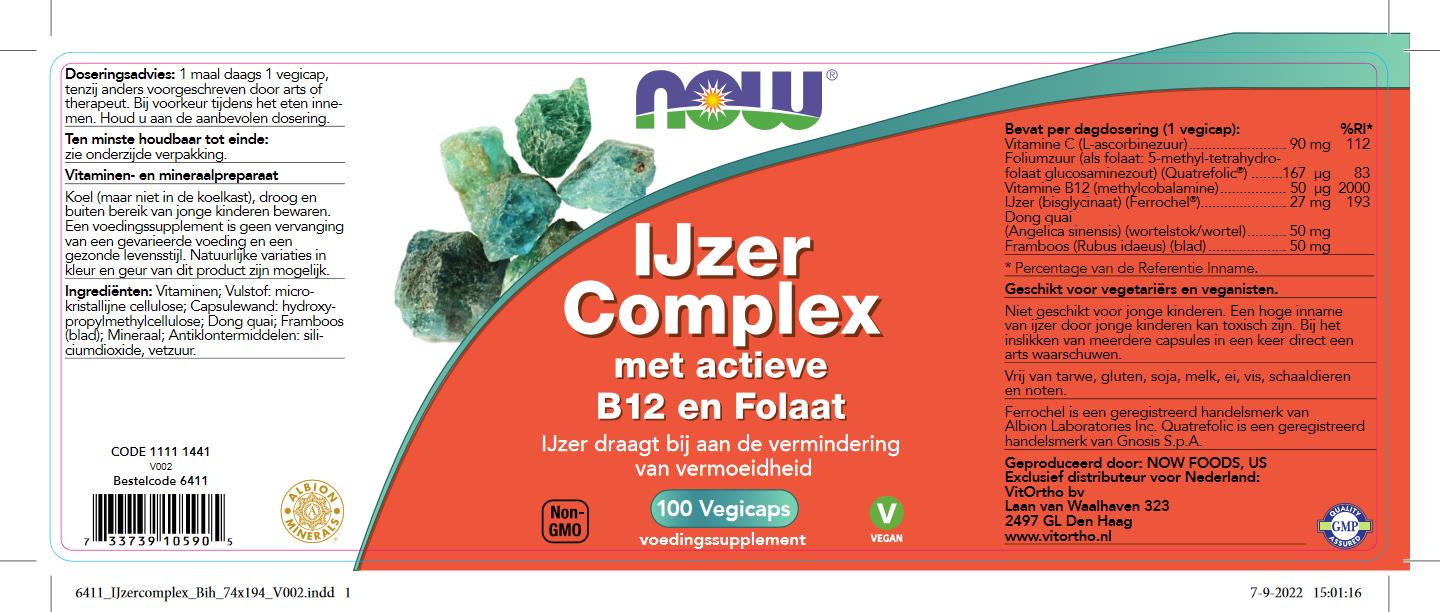 IJzer Complex met actieve B12 en Folaat