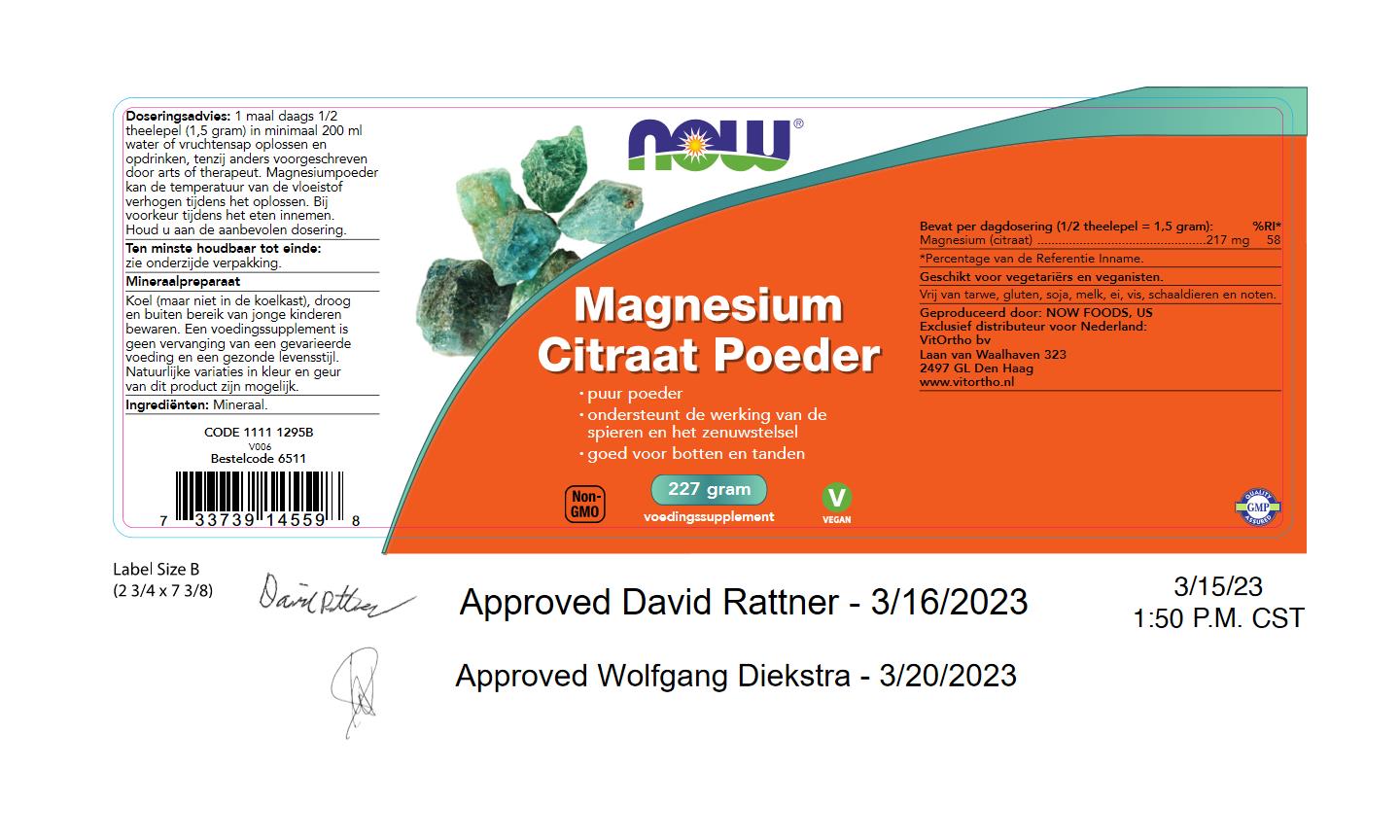 Magnesium Citraat Poeder