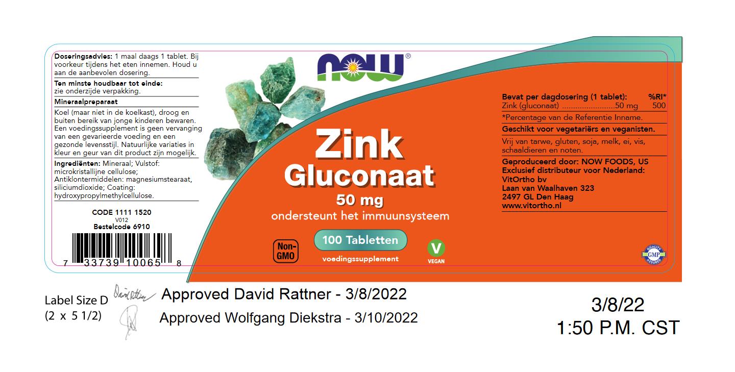 Zink Gluconaat 50 mg