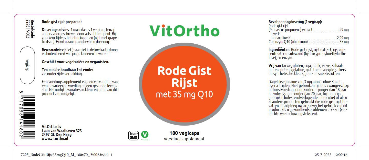 Rode Gist Rijst met 35 mg Q10