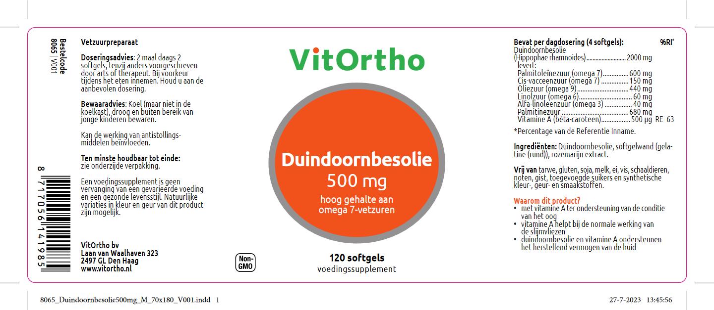 Duindoornbesolie 500 mg