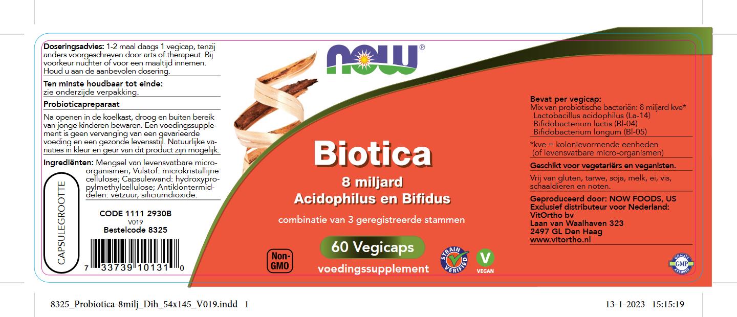Biotica 8 miljard Acidophilus en Bifidus