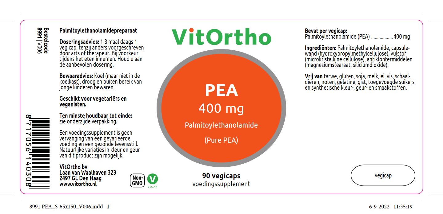 PEA 400 mg palmitoylethanolamide (Pure PEA)