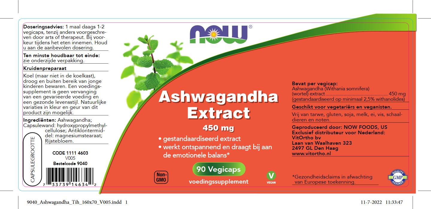 Ashwagandha Extract 450 mg