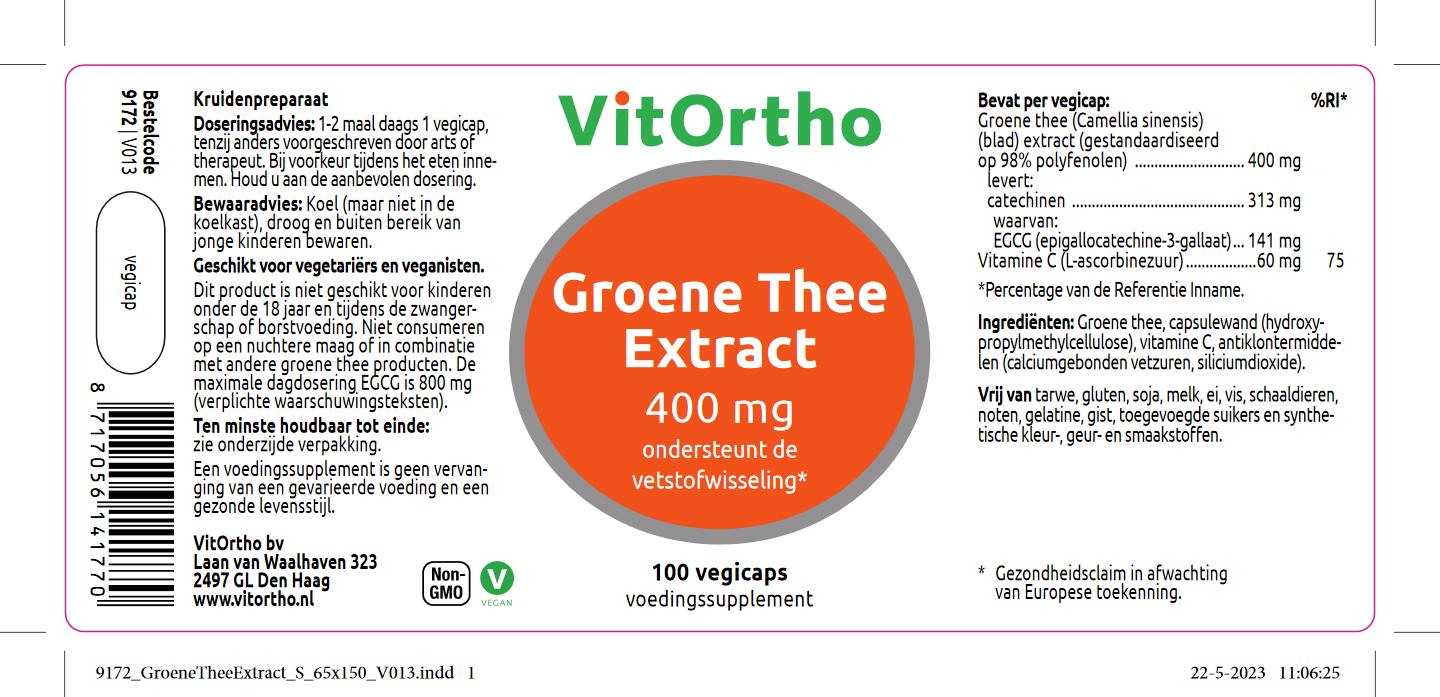 Groene Thee Extract 400 mg