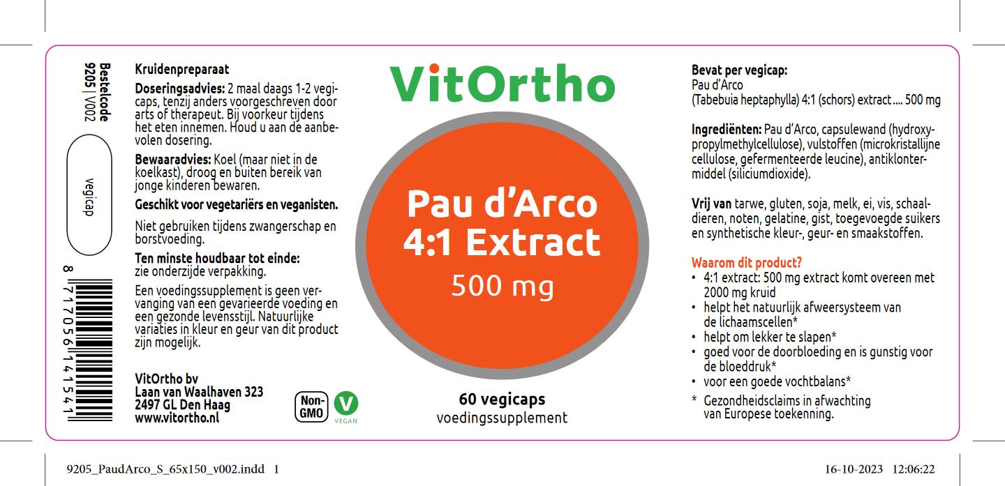 Pau d’Arco 4:1 Extract 500 mg