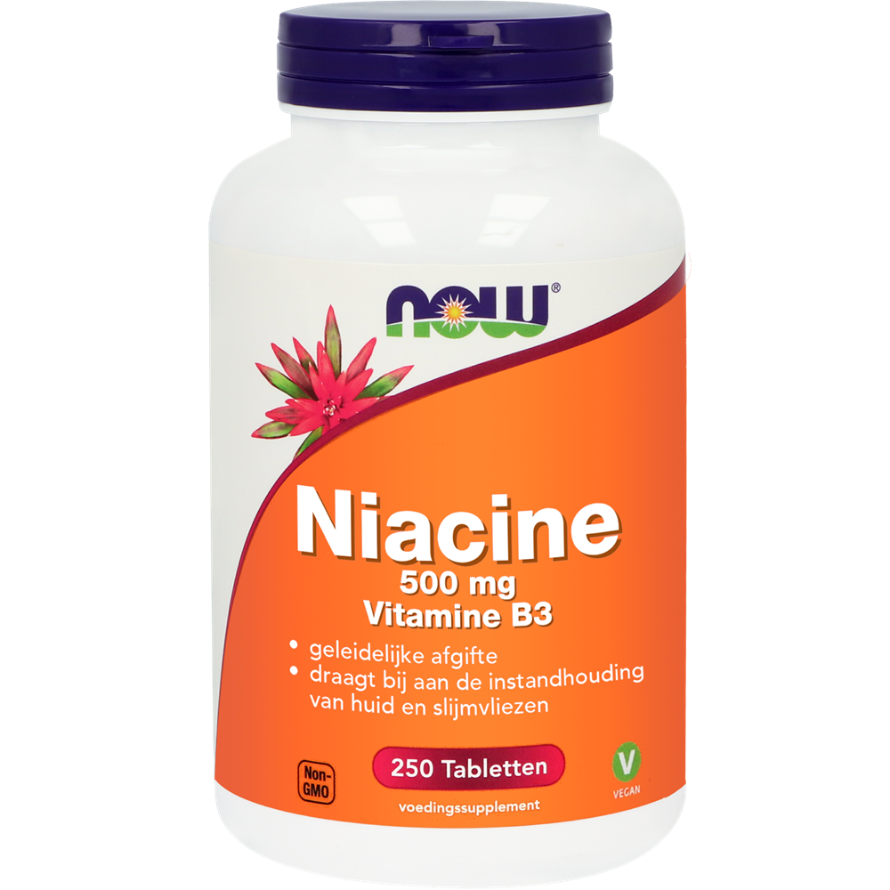 Niacine 500 mg vitamine B3 geleidelijke afgifte