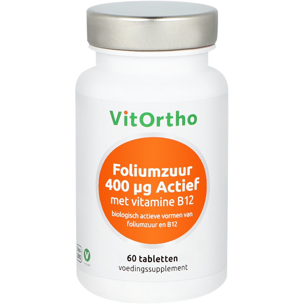 Foliumzuur 400 mcg Actief met Vitamine B12