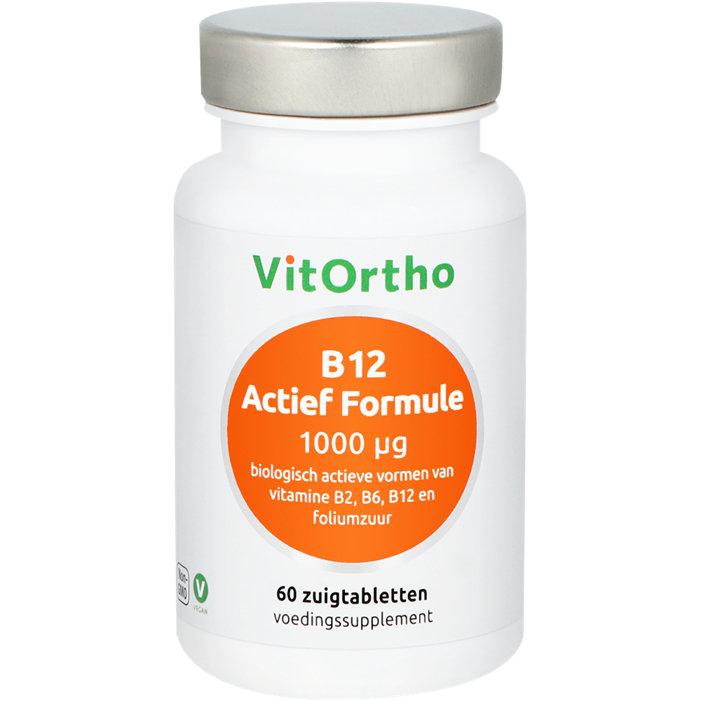 Ontwaken verhoging aanwijzing VitOrtho Voedingssupplementen | B12 Actief Formule 1000 mcg