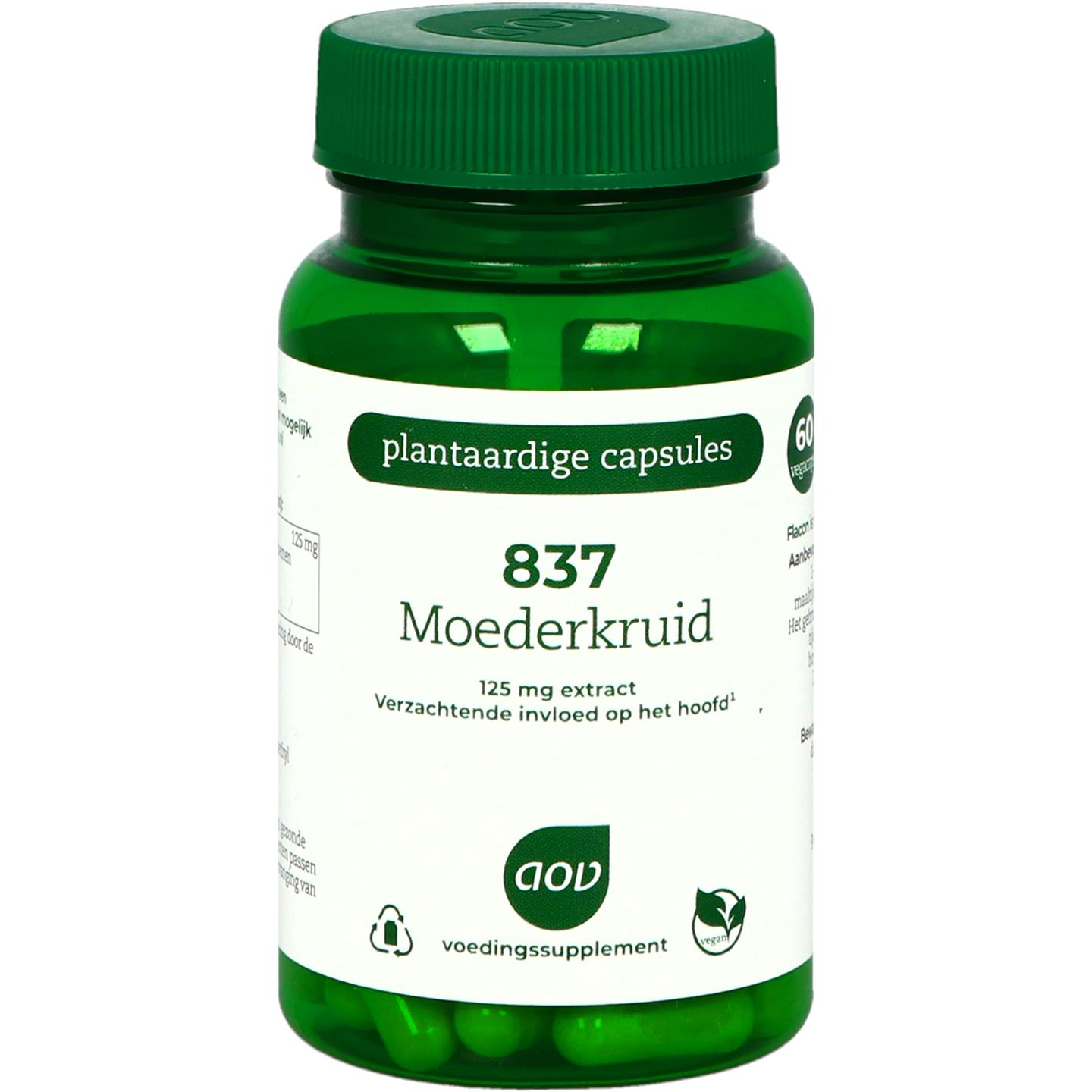 AOV 837 Moederkruid - 60 capsules - Kruidenpreparaat