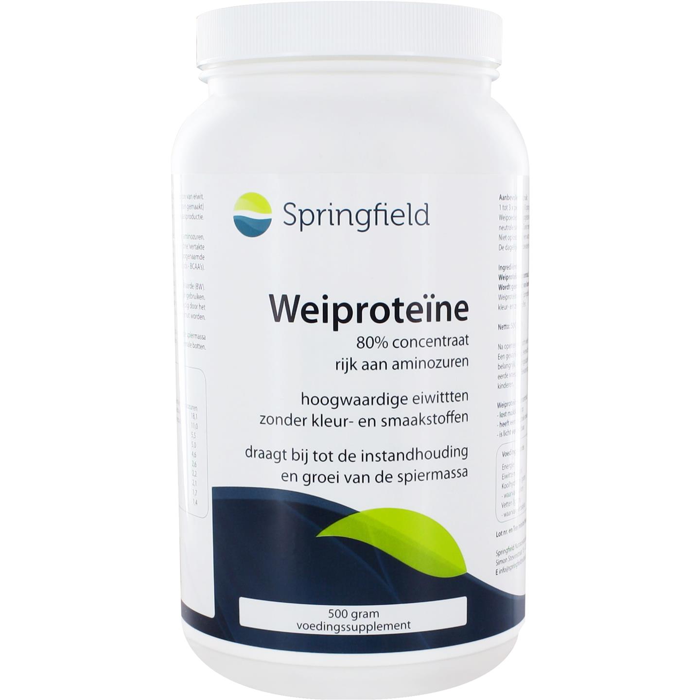 Springfield Wei Proteine Concentrated 500gram
