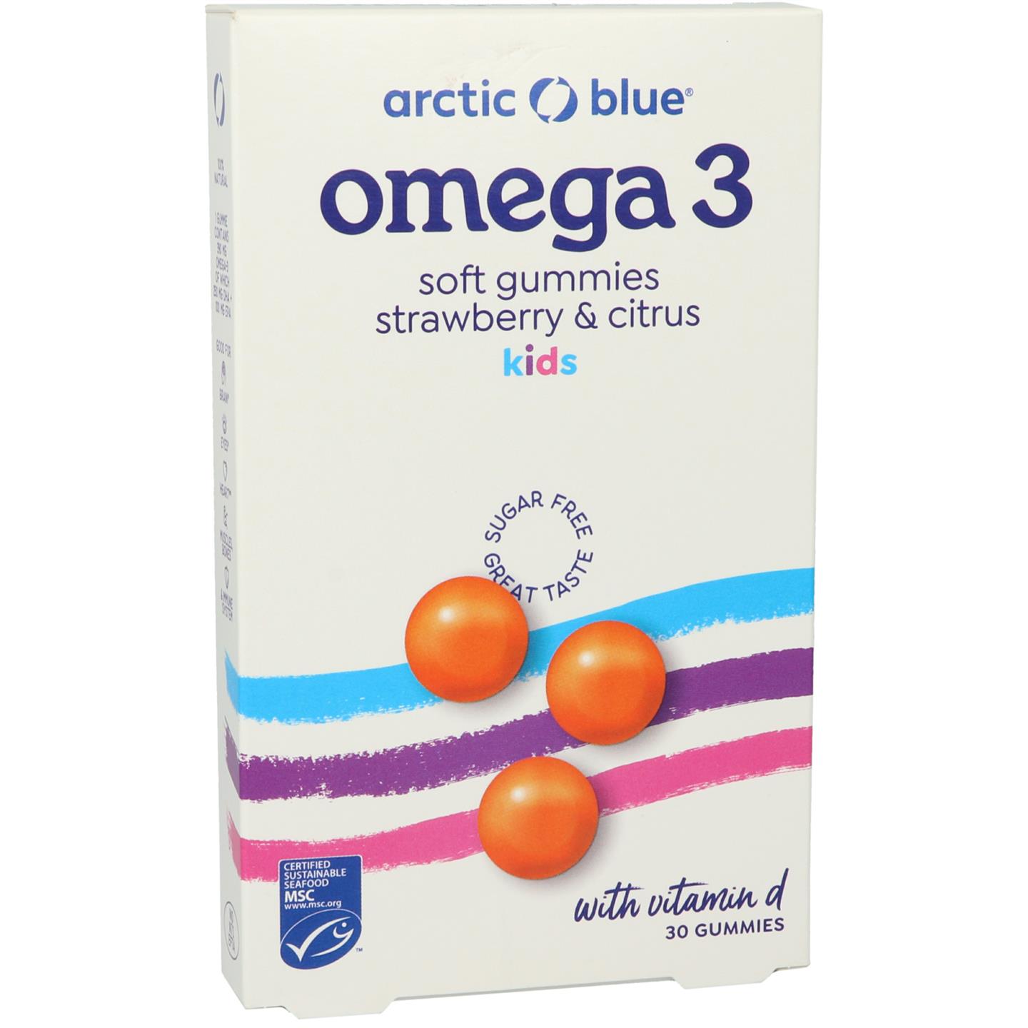 Omega 3 Soft Gummies Strawberry & Citrus Kids