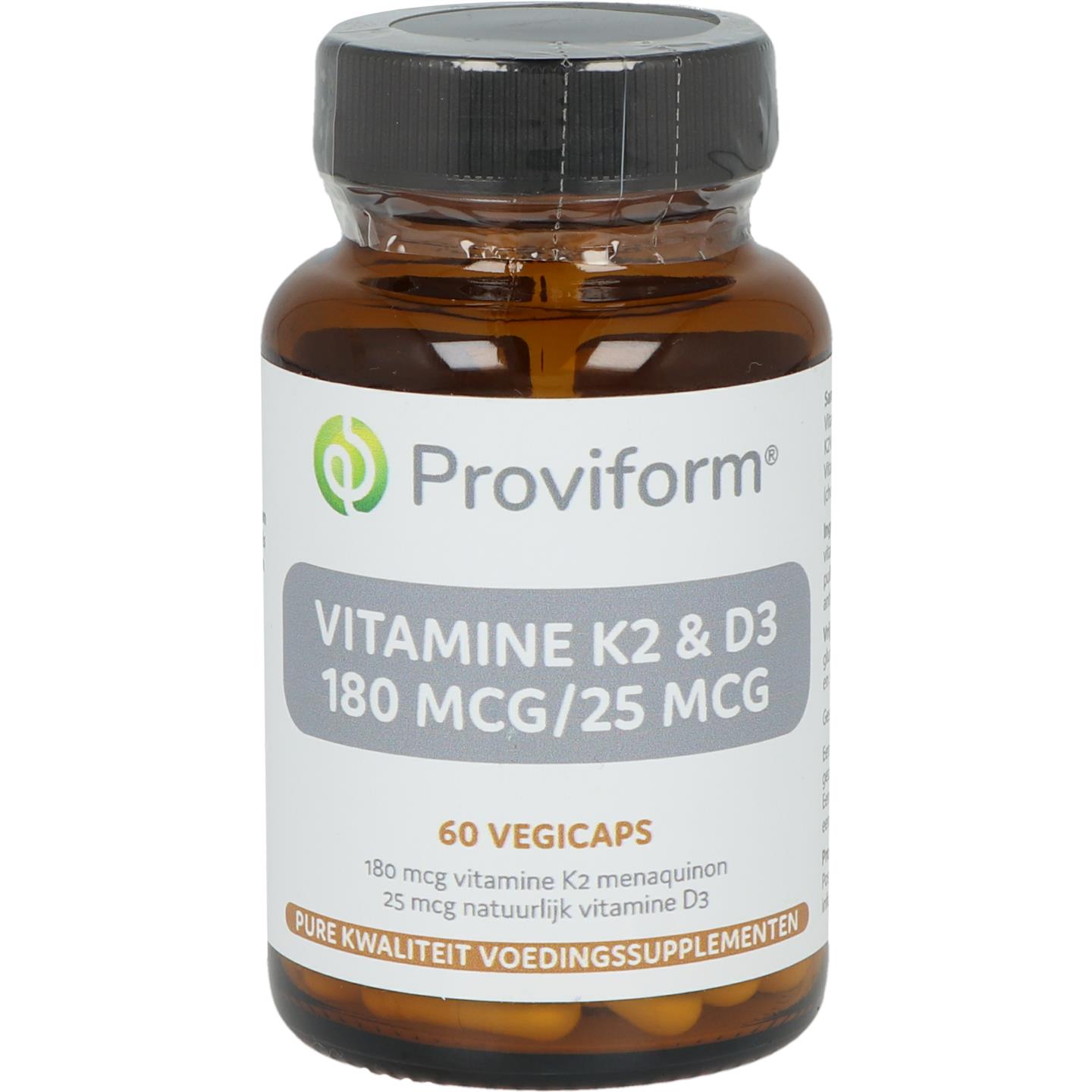 Vitamine K2 180 mcg & D3 25 mcg