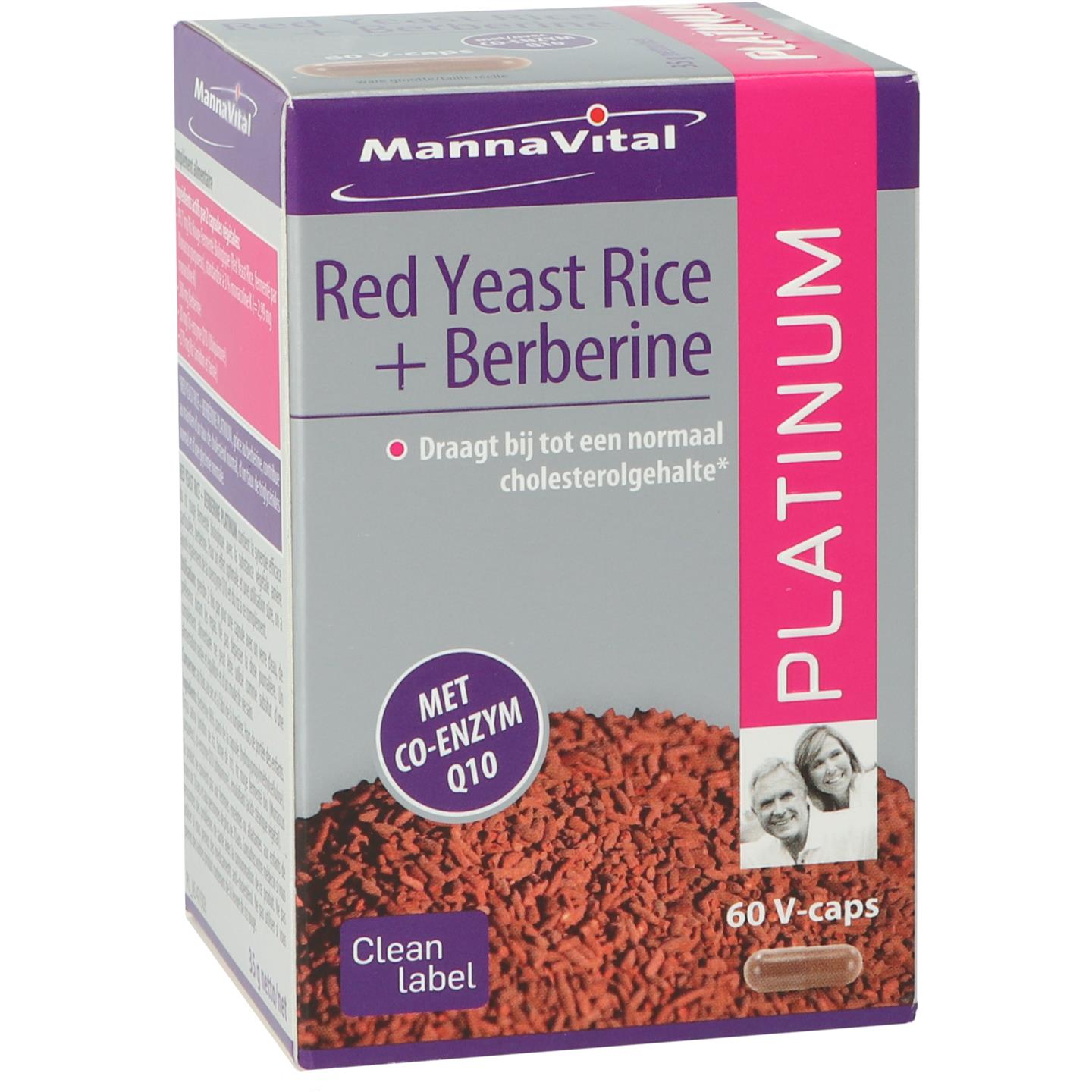 Mannavital Red Yeast Rice Berberine Platinum (60vc)