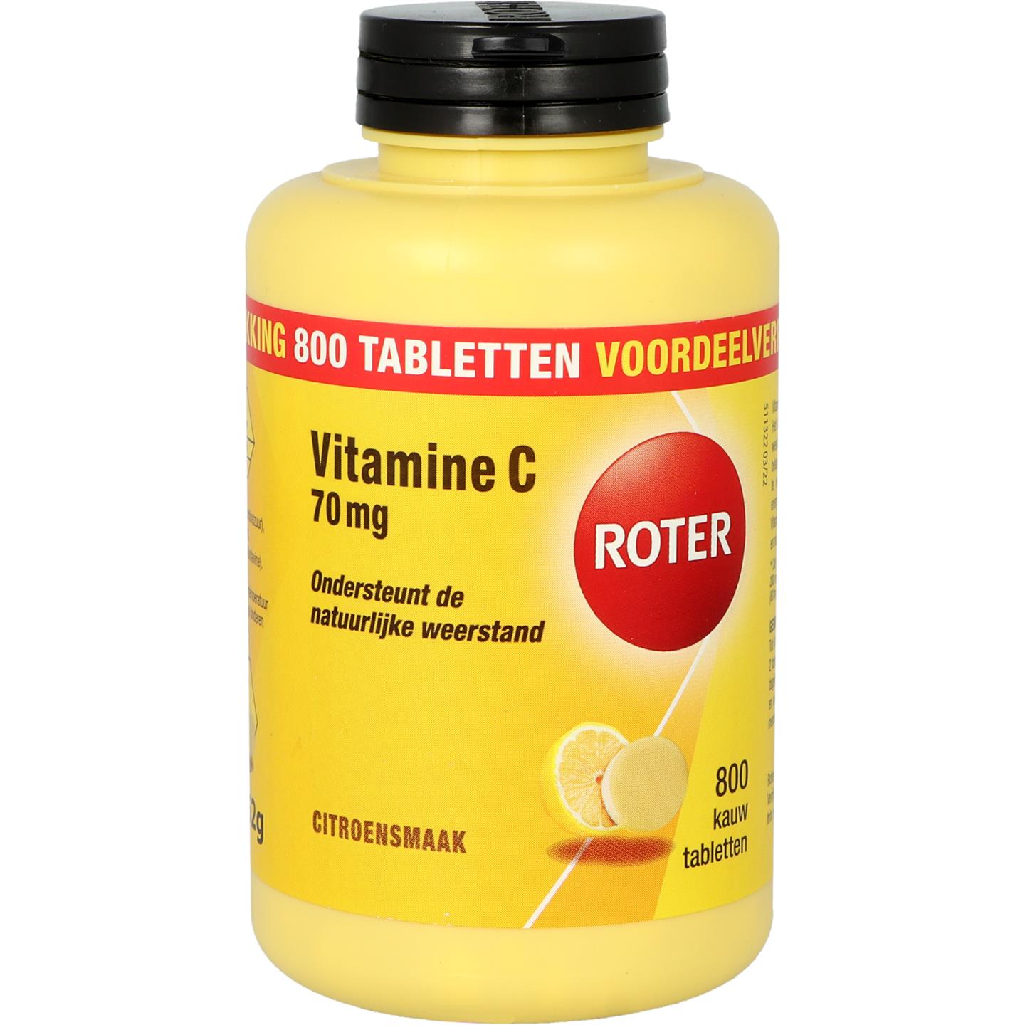 Roter Vitamine C Tabletten 70mg M Citroen Kauwtabletten 800tabl