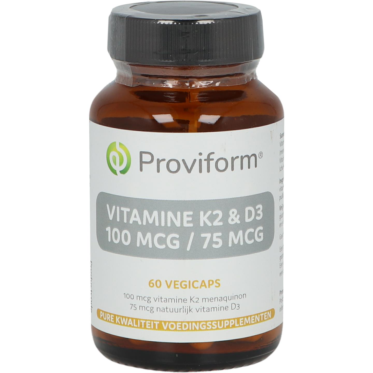 Proviform Vitamine K2 100mcg & D3 75mcg (60vc)