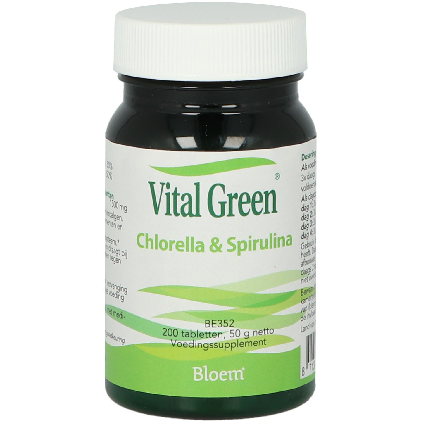 Vital Green Chlorella & Spirulina afbeelding