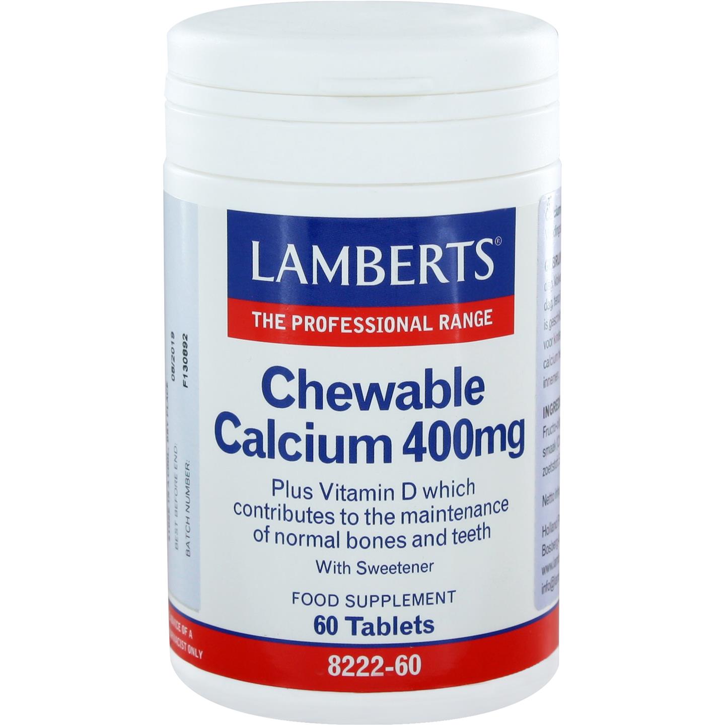 Calcium kauwtabletten 400 mg