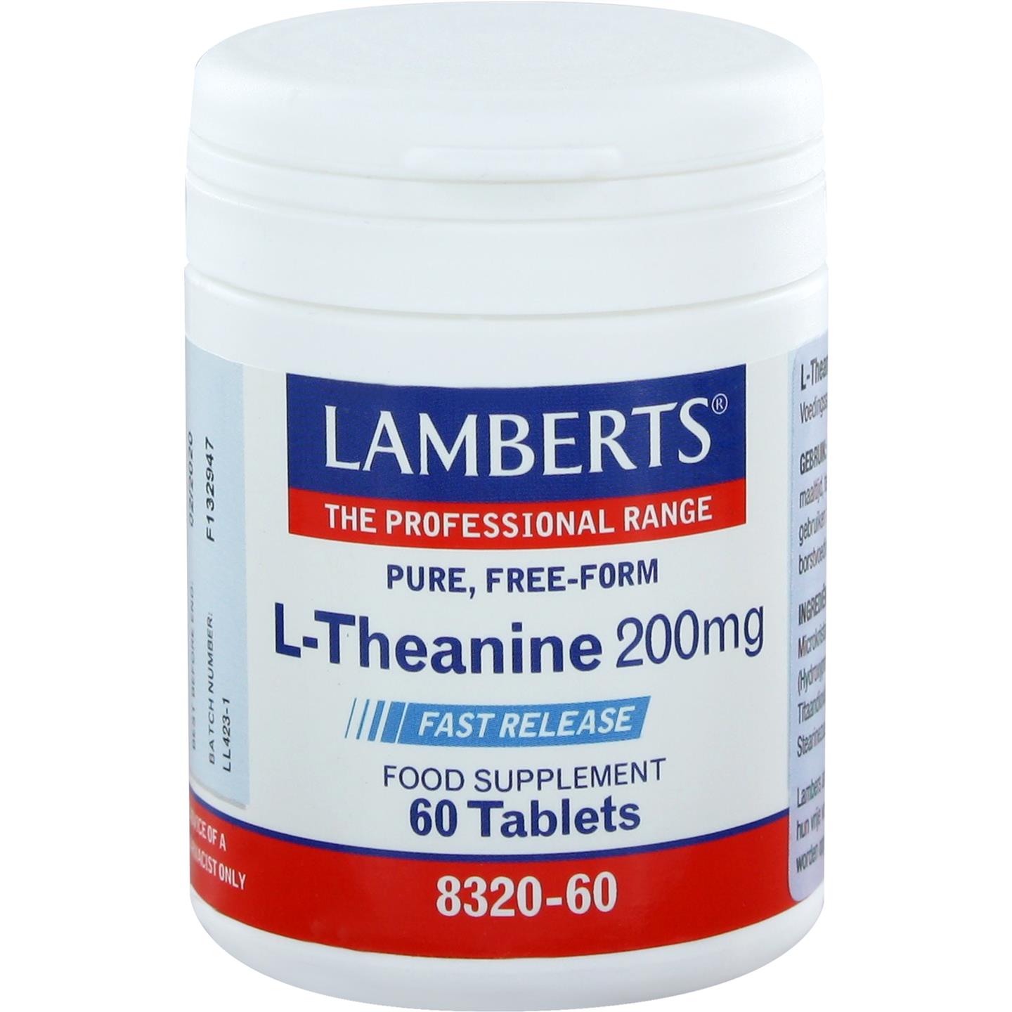 Lamberts L Theanine 200 Mg lamberts kopen in de aanbieding