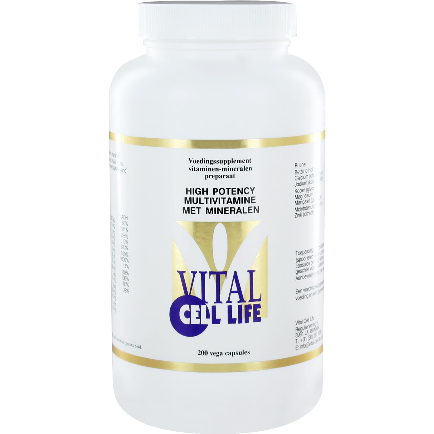 Vital Cell Life High Potency Multivitamine Met Mineralen vital cell life kopen in de aanbieding Vital Cell Life High Potency Multivitamine Met Mineralen vital cell life kopen in de aanbieding