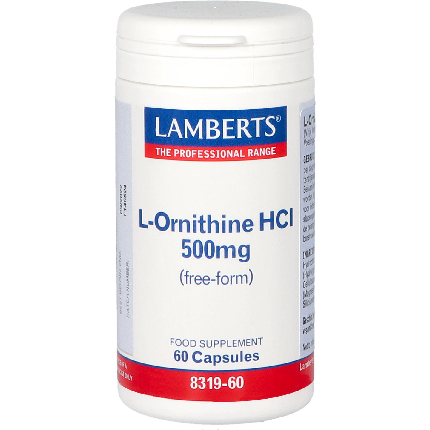L-Ornithine HCl 500 mg