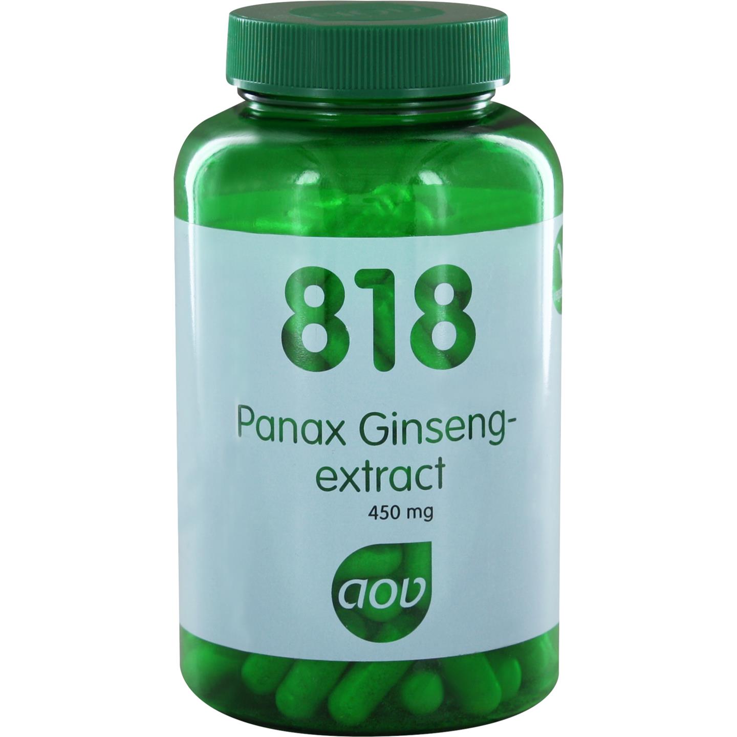 Foto van 818 Panax ginseng extract 450 mg