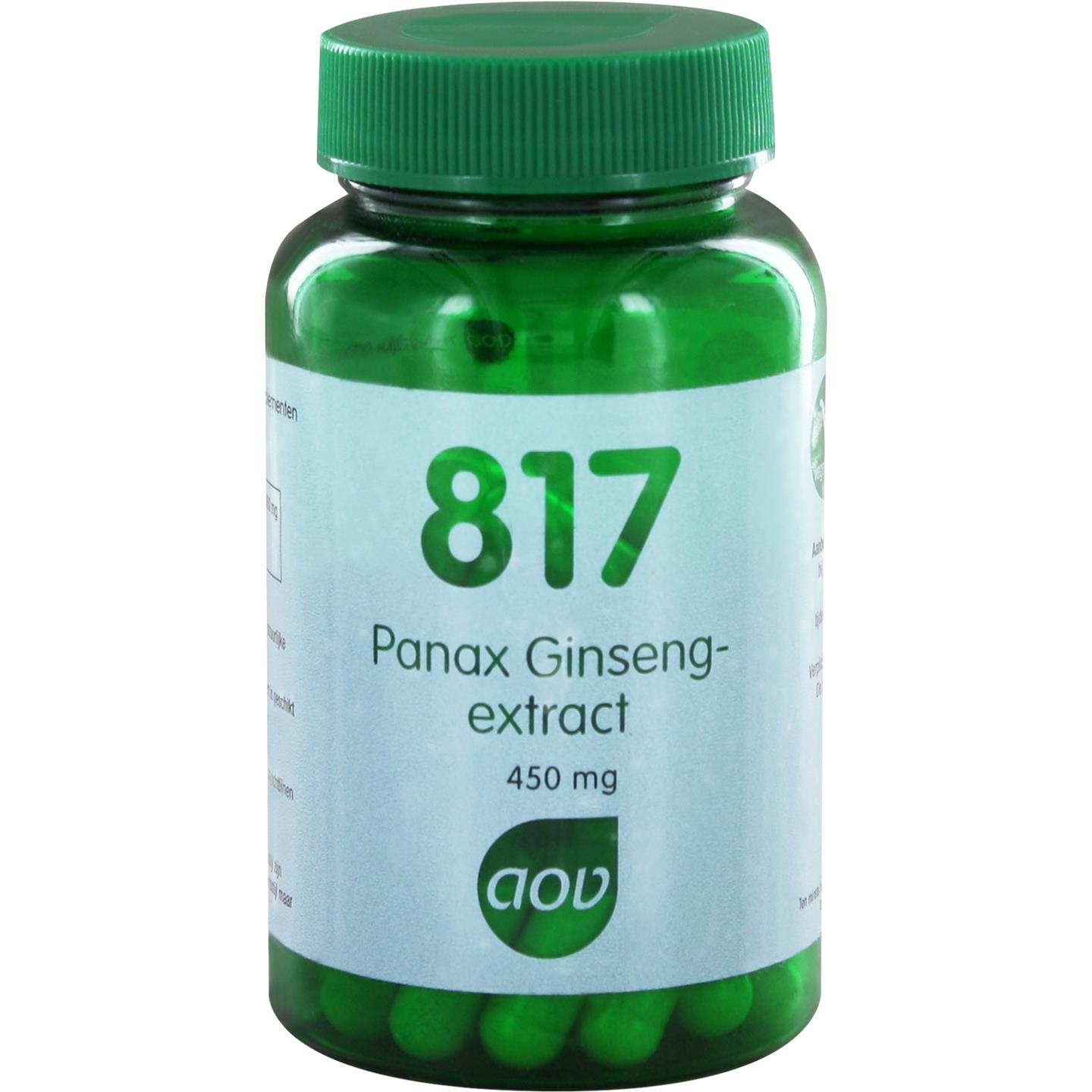 Foto van 817 Panax ginseng extract 450 mg