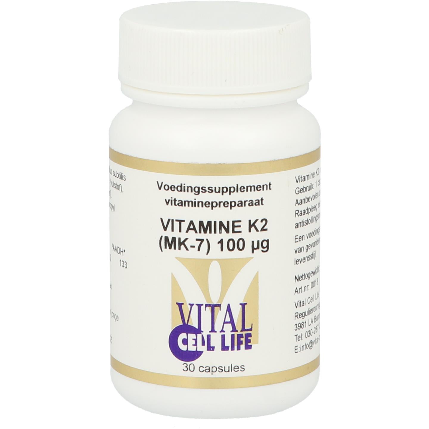 Vitamine K2 (MK-7) 100 mcg