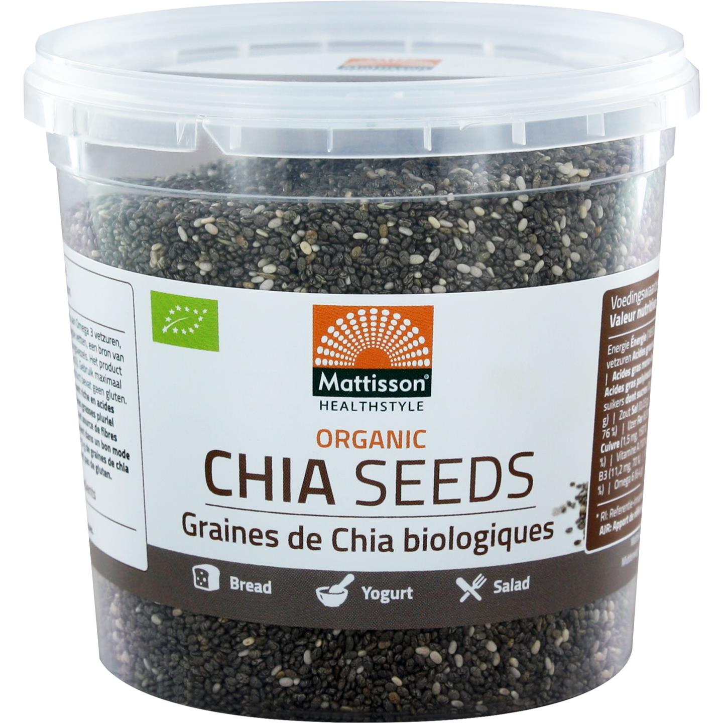 Mattisson Absolute Chia Seeds Raw Bio 250g