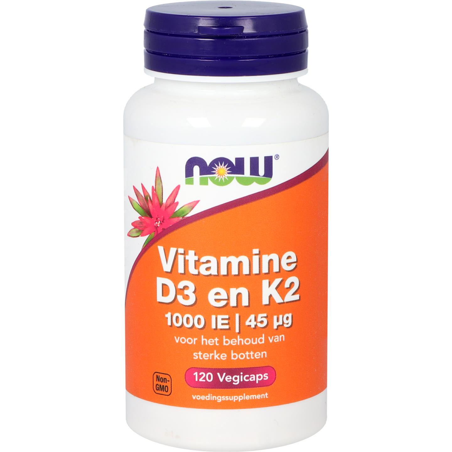 Vitamine D3 1000 IE en Vitamine K2 45 mcg