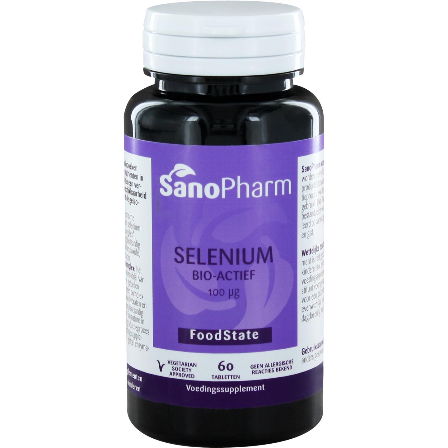 SanoPharm FoodState Selenium 200 mcg bio-actief 30 tabletten
