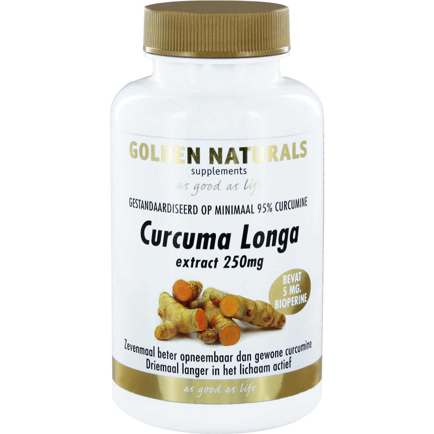 Golden Naturals Curcuma Longa Extract 250 Mg golden naturals kopen in de aanbieding